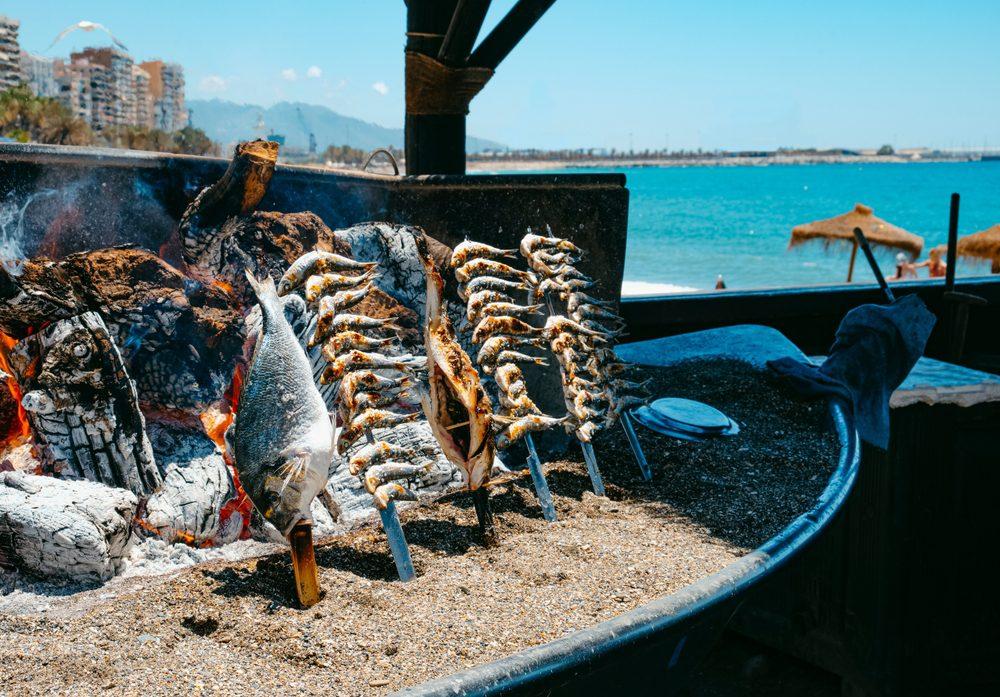 Closeup,Of,Some,Espetos,,A,Kind,Of,Skewers,Where,Fish